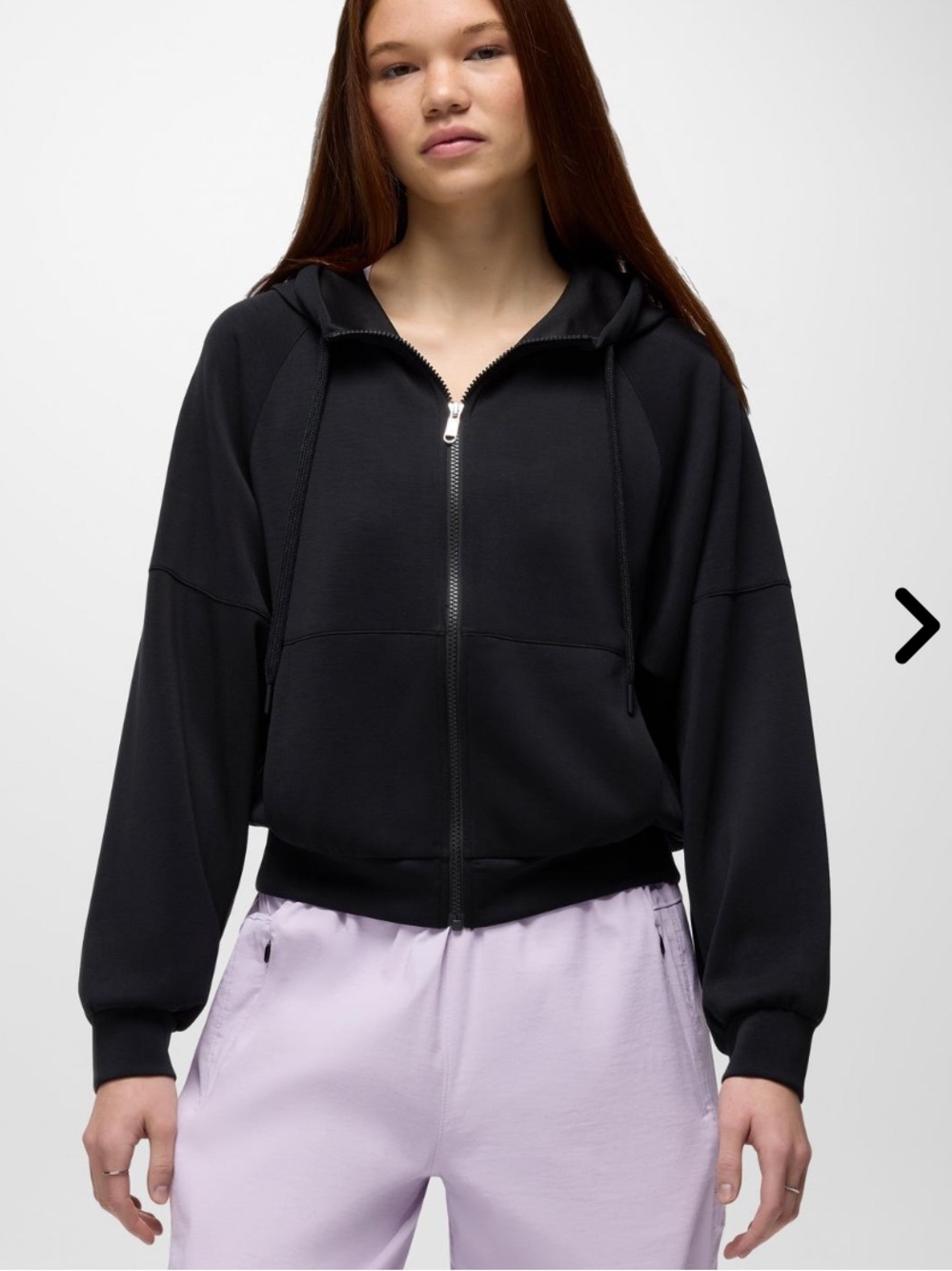 Prana Shea Soft Full Zip Hoodie Black